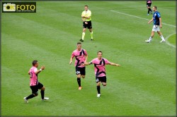 Del Piero festeggia il suo ultimo gol con la Juve