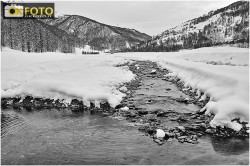 Un'immagine del torrente Chisone a Pragelato, nei pressi della frazione Plan