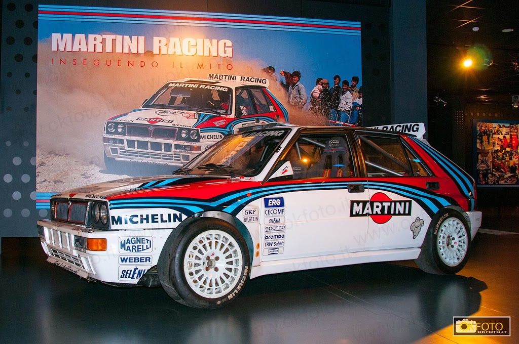 I colori del Martini Racing sulla Lancia Delta da rally