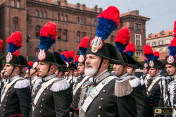 carabinieri in occasione della cerimonia per i 200 anni dell'Arma