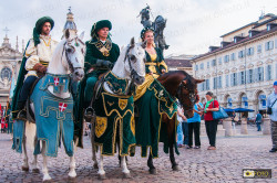 corteo storico in piazza San Carlo