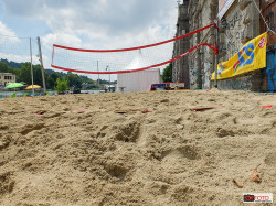 il campo di beach volley a Torino
