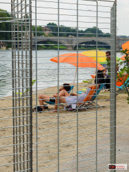 Scorcio di spiaggia ai Murazzi