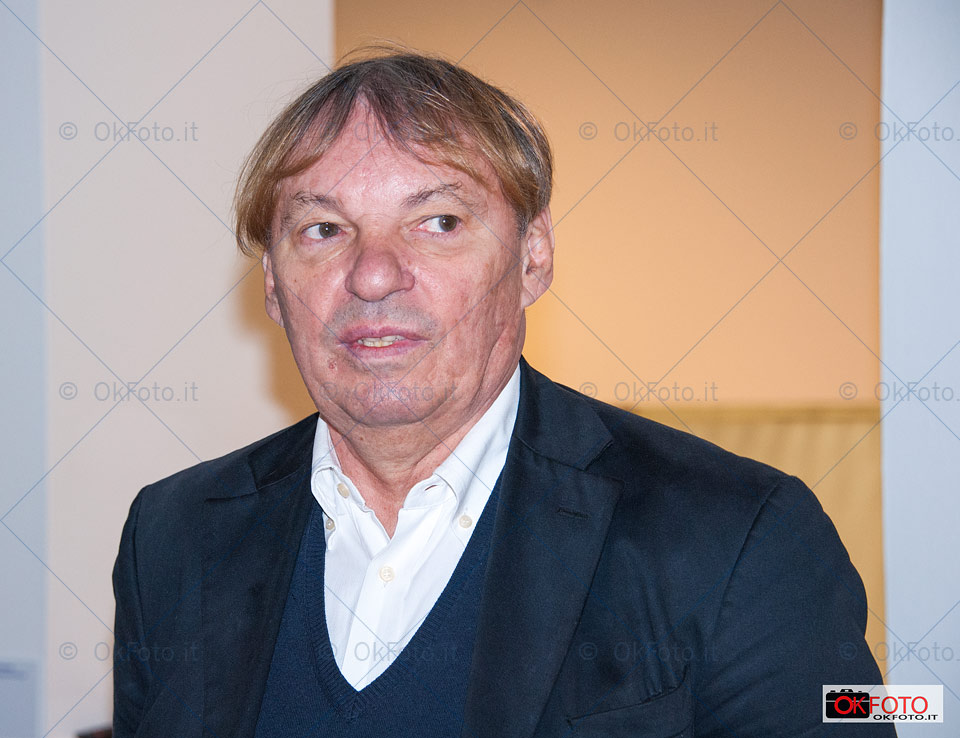 Braco Dimitrijević alla inaugurazione della mostra alla GAM di Torino