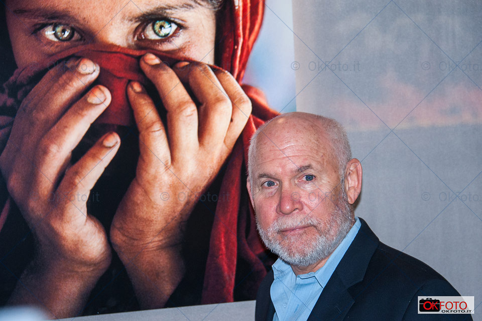 Steve McCurry alla presentazione della mostra alla Reggia di Venaria